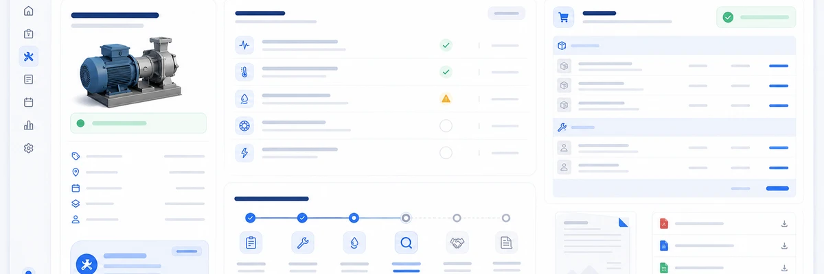Painel visual de diagnóstico, peças, serviços e laudo técnico